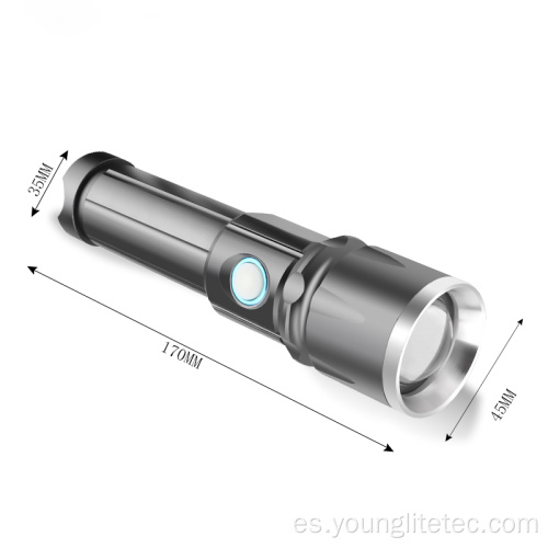 Antorcha LED XHP50 USB recargable zoomable